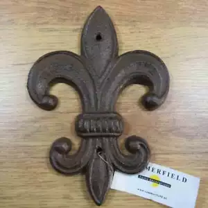 Lilie Ornament Dekoartikel Gusseisen Wanddekoration Wandbild Landhaus WD584-B - Bild 1 von 7