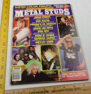 Revista Van Halen Guns N' Roses Judas Priest Bon Jovi Metal Studs 1988 - Imagen 1 de 11