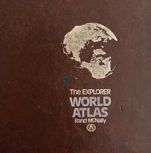 The Explorer World Atlas 1979 Atlas Maps Natural History Vintage HC HBS - Picture 1 of 8
