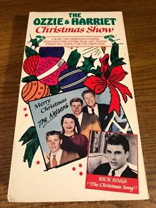 The Ozzie & Harriet Christmas Show VHS VCR Video Tape Movie The Nelsons Used - Picture 1 of 7