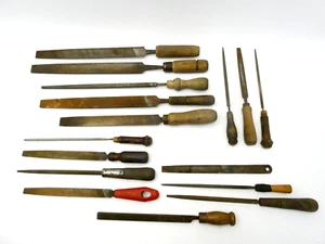 Lote Antiguo Nicholson Carpintería Carpintería Herramientas de Mano Limas Manijas Caseras - Imagen 1 de 24