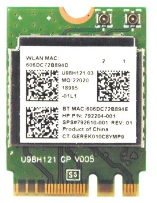 Nuovo Realtek RTL8723BE Wireless Lan Wifi Bluetooth Modulo Scheda 802.11bgn - Immagine 1 di 2