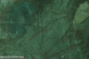 HAND-DYED VELVETEEN for QUILTING & APPLIQUE {Over-Dyed} ~ "EVERGREEN" {Fat 1/8} - Picture 1 of 1