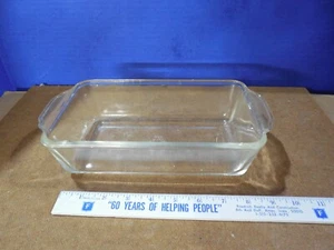 Anchor Hocking Fire King Klar Laib Brot Pfanne Hackbraten Backform #409 USA 1 QT - Bild 1 von 4
