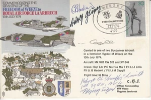 Cubierta RAF Laarburch firmada por Adolf Glunz KC y Snuffy Smith USAAF Fighter As - Imagen 1 de 1