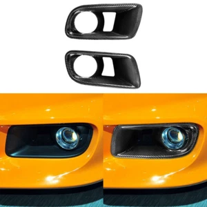 2x Real Carbon Fiber Fog Light Lamp Bezel Cover For Dodge Charger SRT-8 2012-14 - Bild 1 von 16