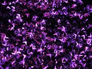 Sequins Raised Stars 10mm Metallic Purple 125g Bulk Crafts Costume - Picture 1 of 2