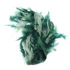 Green Multicolor Dyed Feather Trim 10-15cm Feather Fringe Trim  For Needlework