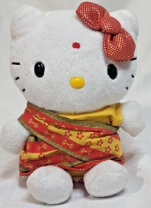 RARE Sanrio HELLO KITTY PLUSH Red Yellow Sari INDIAN DRESS India - Picture 1 of 5