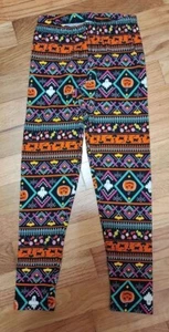 NIP, HALLOWEEN Themed GRAPHIC PRINT Little Girl Leggings SMALL Size 6 / 6X - Picture 1 of 6