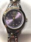 Fossil F2 Es-9091 Purple Dial Ladies Watch 20mm - Running - New Battery