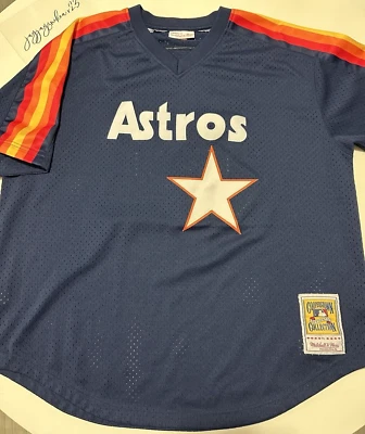 1988 Mitchell & Ness Houston Astros Nolan Ryan BP jersey sz 48 XL Tequila - Image 1 of 4