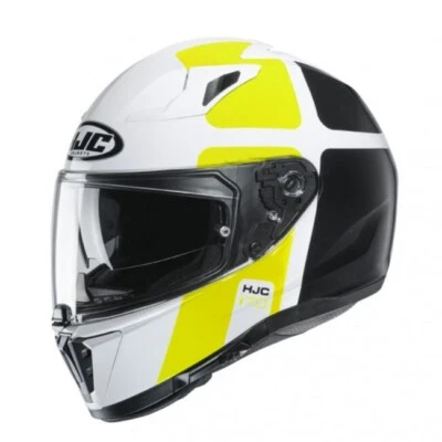 Integralhelm I70 Prika Schwarz Weiß Gelb HJC Größe S - Bild 1 von 2