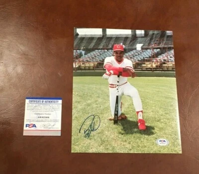 BARRY LARKIN Signed / Autographed 8x10 Photo - PSA DNA - HOF 2012 - Image 1 of 3
