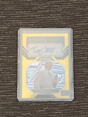 2023 PANINI PRIZM WWE TEDDY LONG SENSATIONAL SIGNATURE GOLD AUTOGRAPH 10/10 - Image 1 of 2
