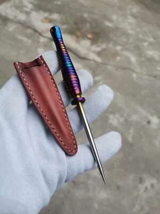 Cuchillo de té de aguja de té de titanio TC4 hecho a mano / palillo de dientes de aleación de titanio EDC - Imagen 1 de 3