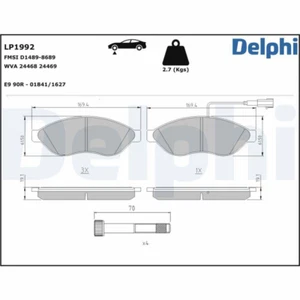 DELPHI LP1992 Bremsbelagsatz Vorne für CITROËN Jumper FIAT Ducato PEUGEOT Boxer - Bild 1 von 2