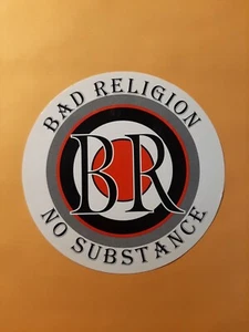 VINTAGE SCHLECHTE RELIGION KEINE SUBSTANZ WERBEAUFKLEBER 1998 PUNK - Bild 1 von 3