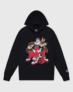 Black OVO X Raptors X Looney Tunes Hoodie Size Medium October's Very Own NWT - Picture 1 of 6