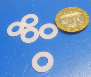 Acetal Delrin Round Washer, 1/4 Screw Size, .500" OD, 50 Pcs - Picture 1 of 6