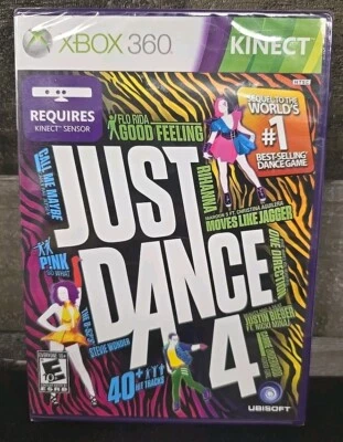 Just Dance 4 Microsoft Xbox 360 BRAND NEW SEALED  - Image 1 of 4