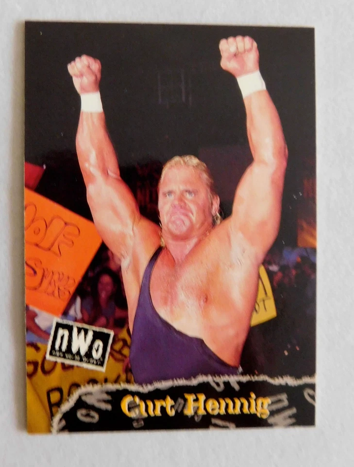 Tarjeta coleccionable Mr Perfect Curt Hennig WCW Wrestling Topps luchador WWE WWF 2 Foto 1 de 1
