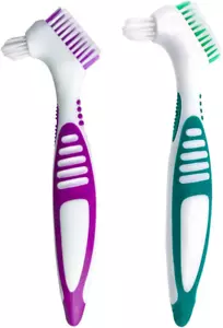 Premium Hygiene Denture Cleaning Brush Set, Multi-Layered Bristles & Ergonomic R - Picture 1 of 12