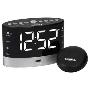 JENSEN® JCR-255 .6-Watt AM/FM Dual-Alarm Digital Clock Radio with Vibrator - Picture 1 of 5