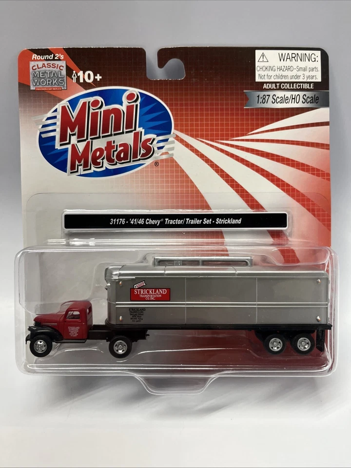 HO Mini Metals CMW 41/46 Tractor/ Trailer Set Chevy Strickland 31176. - Image 1 of 1
