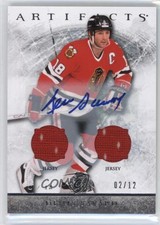 2012-13 Upper Deck Artifacts Jersey/Jersey Auto /12 Denis Savard #17 Auto HOF
