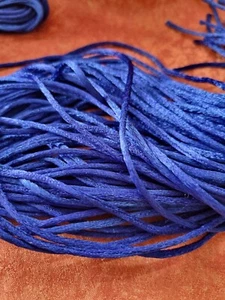 Seidenband Halsband Königsblau 100cm. - Bild 1 von 1