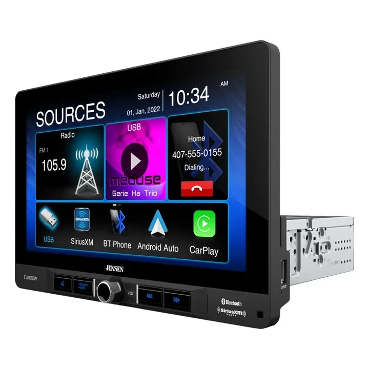 Jeep Wrangler JK 2007-2018 Jensen CAR110W 10.1" Radio Apple CarPlay Android - Image 1 of 4