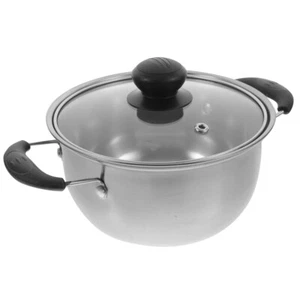 Stainless Steel Milk Pot Saucepan Stockpot with Lid Spaghetti Pasta - Picture 1 of 12