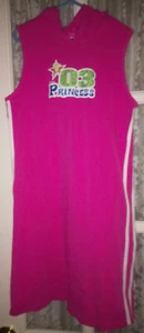 Disney Store Cinderella Princess Rhinestones Sleeveless Hooded Pink Dress 9/10 L - Picture 1 of 6