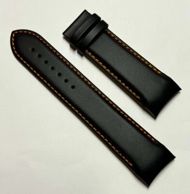 Correa de reloj de cuero negra original Tissot Couturier 24 mm T035627A/T035614A Foto 1 de 4