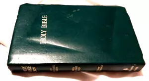 Holy Bible NKJV Red Letter King James Nelson 412TL Green Cover Softcover, 1982 - Bild 1 von 8