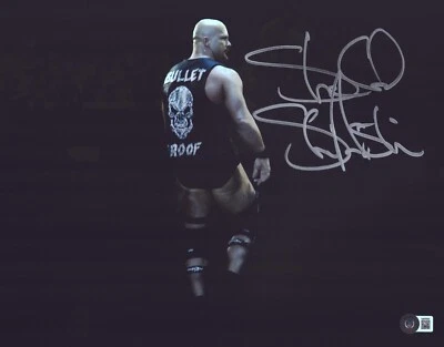 Stone Cold Steve Austin foto assinada 11x14 BAS CERTIFICADO DE AUTENTICIDADE WWE Legend Picture autografada 605 - Imagem 1 de 4