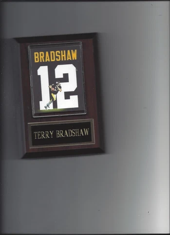 TERRY BRADSHAW PLAQUE PITTSBURGH STEELERS FOOTBALL NFL #12 Cover