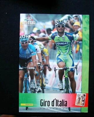 2009 OFFICIAL FOLDER  100 th Tour of Italy card stamps cover FDC - Image 1 of 3