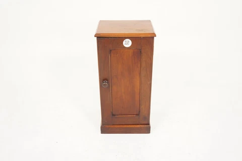 Victorian Walnut Nightstand Beside Cabinet, Lamp Table, Scotland 1880, H175 Cover