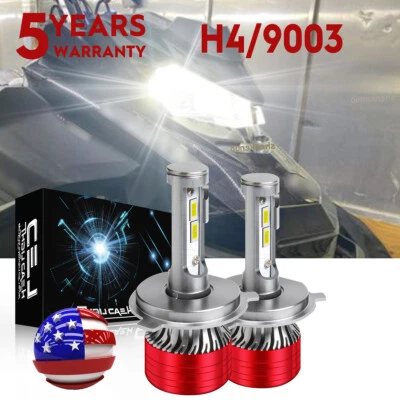For Ski-Doo MXZ 500 500SS CSP LED Headlight Bulbs 2001-2006 2007 2008 2009 White - Image 1 of 4
