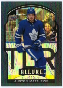 2020-21 Upper Deck Allure Black Rainbow card# 69 of Auston Matthews