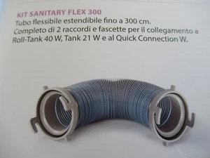 02438A01- ( 65165)  KIT SANITARY FLEX 300 CM FIAMMA  TUBO FLESSIBILE ESTENSIBILE - Picture 1 of 4