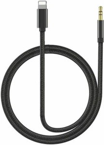 8 Pin iP Port to 3.5mm AUX Jack Audio Cable Male Car Audio for iPhone iPod - Foto 1 di 2
