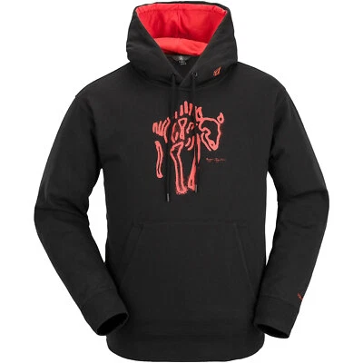 Volcom D.I. Fleece Herren-Hoodie Kapuzenpullover Pullover Pulli Sweater Schwarz - Bild 1 von 3