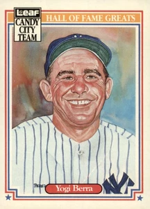 1987 Leaf Candy City Team Hall of Fame Greats #H2 Yogi Berra New York Yankees - Bild 1 von 2