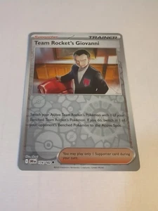 Pokémon Destined Rivals 2025 - Team Rocket's Giovanni #174 holograma inverso - Imagen 1 de 2