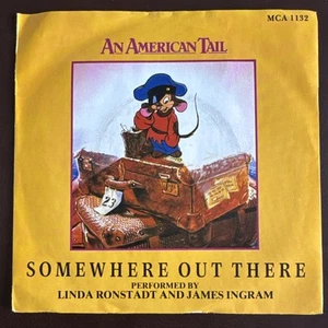 LINDA RONSTADT JAMES INGRAM - IRGENDWO DA DRAUSSEN [VINYL 7"] SEHR GUTER ZUSTAND - Bild 1 von 2