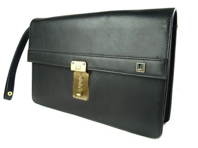 DUNHILL Black Leather Clutch bag DC1682L - image 1 of 4
