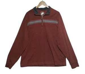 John Bartlett Consensus 1/4 Zip Long Sleeve Shirt Men's Size XL Gray/Maroon - Picture 1 of 8